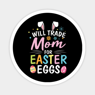 Star Flower Bunny Will Trade Mom For Easter Eggs Happy Me Magnet